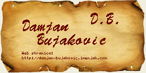 Damjan Bujaković vizit kartica